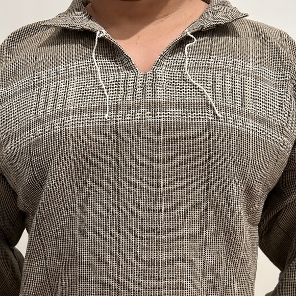 Handmade Beach Mexican Men’s Shirt. Lightweight Hippy,Cotton,Comfy - Picture 3 of 8